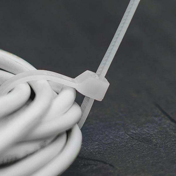 Actual product image Bradas TS1148350N Cable tie transparent 100 pieces - Cable tie (transparent, 1 head), CE, PAHs, 3 (350 mm, 100 pcs.)