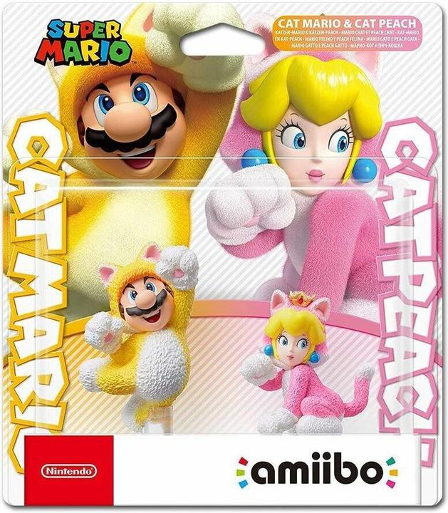 Produktbild Nintendo Amiibo Doppelpack Katzen-Mario und Katzen-Peach (Switch, Wii U, 3DS)