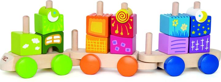 Actual product image Hape Fantasy building blocks railway 17pcs.