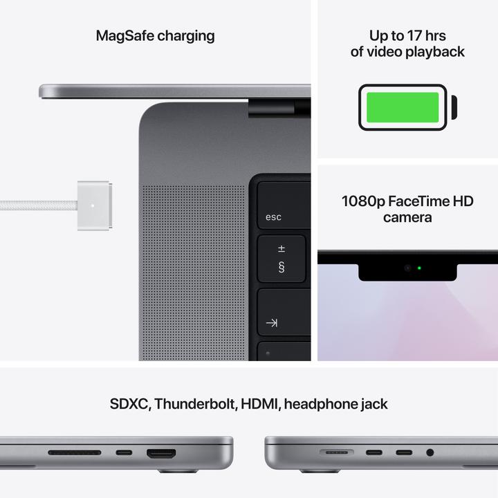 Immagine prodotto Apple MacBook Pro – Late 2021 (14", M1 Pro, 16 GB, 1000 GB)