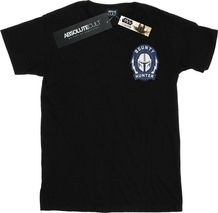 Produktbild Star Wars The Mandalorian Bounty Hunter Badge Breast Print TShirt (M)