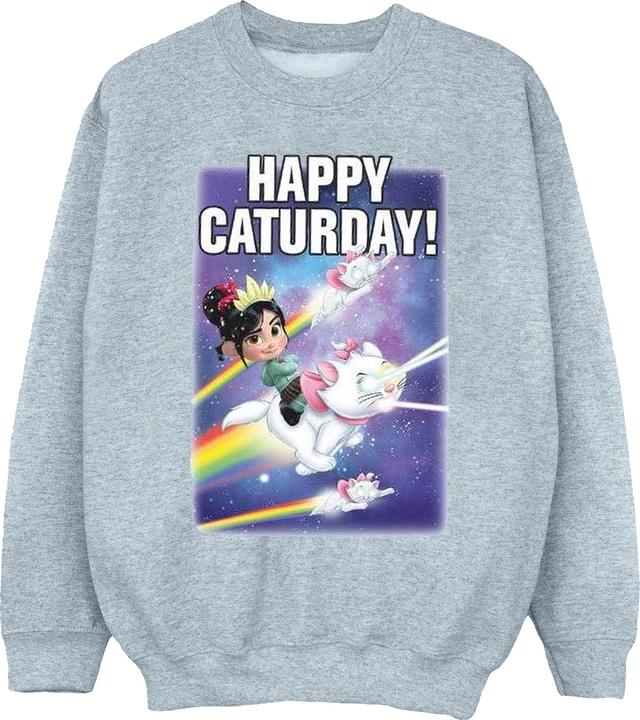 Actual product image Disney Womens/Ladies Wreck It Ralph Happy Caturday Sweatshirt (XL)