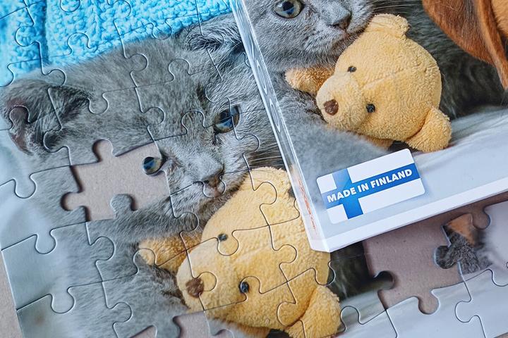 Immagine prodotto Selecta Spielzeug Puzzle con gattino e cane addormentato, 100 pezzi. (100 pezzi)