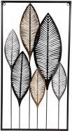 IKO Moderna decorazione da parete in metallo "foglie"