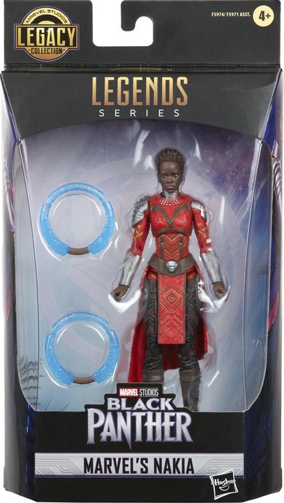 Actual product image Hasbro Marvel Legends Series Black Panther Legacy Collection Marvel's Nakia, 15 cm tall action figure for p