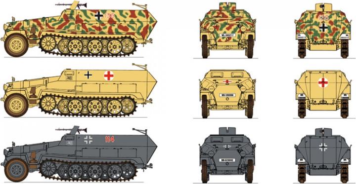 Actual product image 1:72 SD.Kfz.251/1 Ausf. C Fast Assm. Kit
