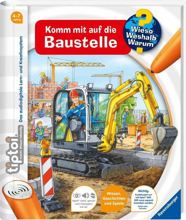 Immagine prodotto tiptoi Wieso? Weshalb? Warum? Komm mit auf die Baustelle (Tedesco, Susanne Gernhäuser, Peter Nieländer, 2014)