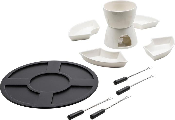 Actual product image HI Fondue set 11 pieces with pot warmer and forks (Fondue Bourguignonne)