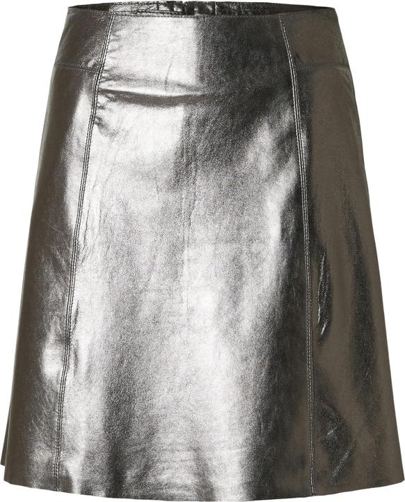 Selected Femme Metallic Lederminirock (36)