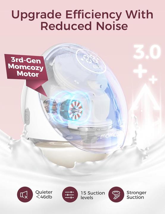Produktbild Momcozy M9 Hands-Free Breast Pump Grey Double Packs