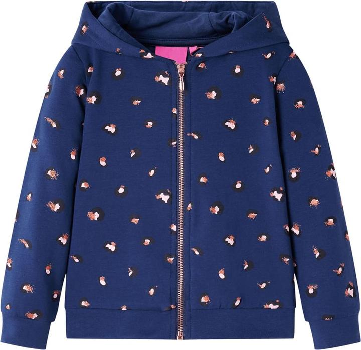 VidaXL Kinder-Kapuzenpullover Marineblau 92,Material: 95 (92)
