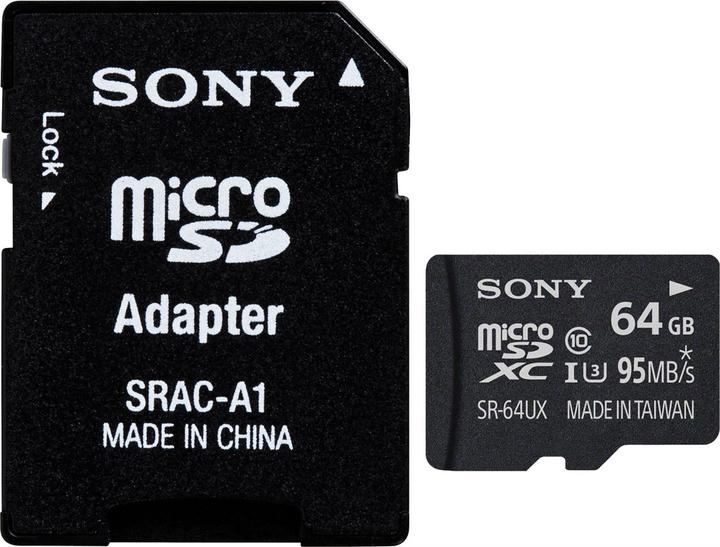 Produktbild Sony microSDXC Card UHS-I U3 (64 GB, microSDXC, U3, UHS-I)