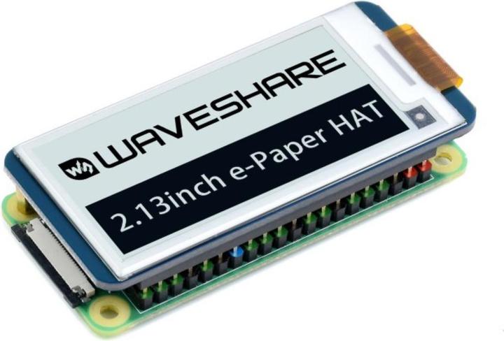 Produktbild WaveShare 250x122 2.13inch Schwarz Weiss E-Ink Display Raspberry Pi HAT