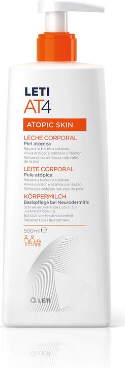 Actual product image Leti LETIAT4 Atopic Skin Body Milk for Neurodermatitis, 500 ml Cream (Body milk, 500 ml)
