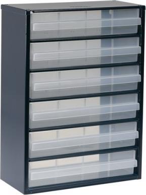 Image du produit Raaco Magasin pour petites pièces Magasin en acier 906-03 L.306xP.150xH.417mm 6 tiroirs.