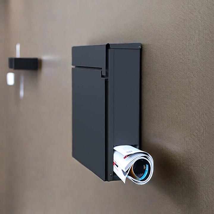 Produktbild SafePost 810 Design-Briefkasten grün RAL6009 matt