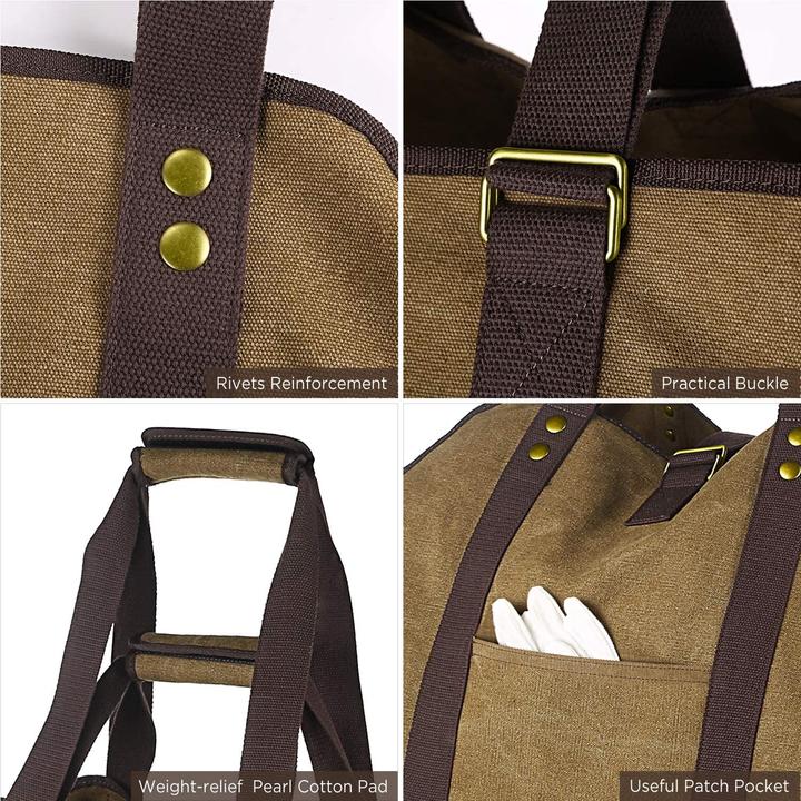 Actual product image Bonthee Canvas firewood bag (60 x 30 x 50 cm)