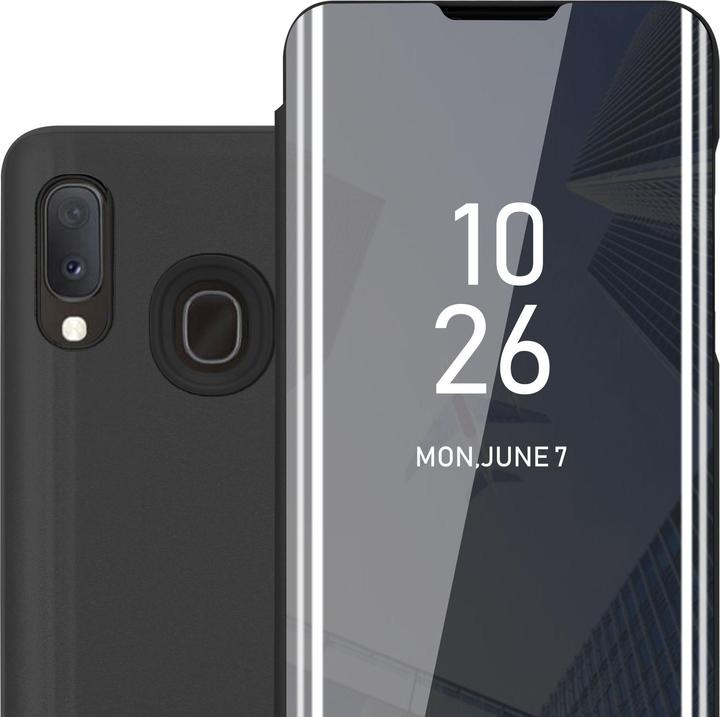 Actual product image Cadorabo Book Smart View Mirror Cover (Samsung Galaxy A20e)