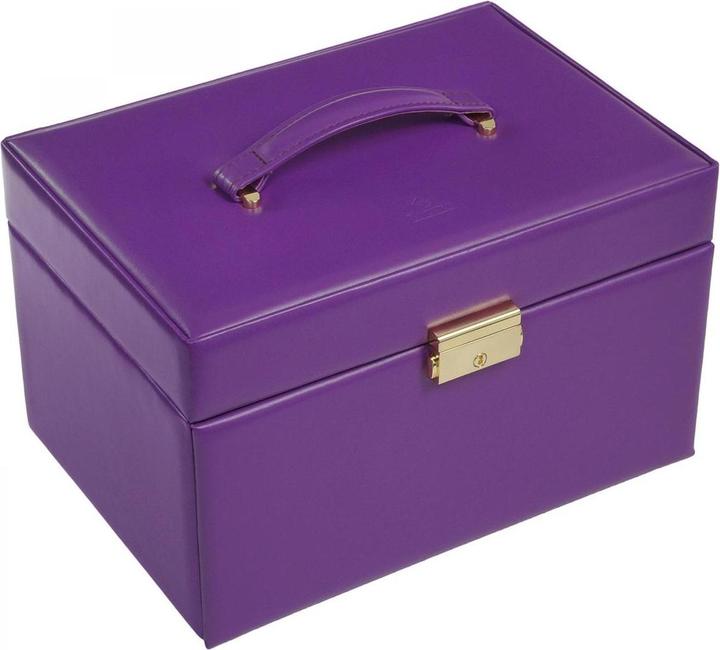 Actual product image Sacher 74.519.560505 - Jewellery box Karen colisimo violet full grain cowhide