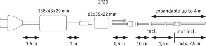 Immagine prodotto Paulmann MaxLED 1000 Set di strisce COB a linea intera (Bianco, 150 cm, Interno)