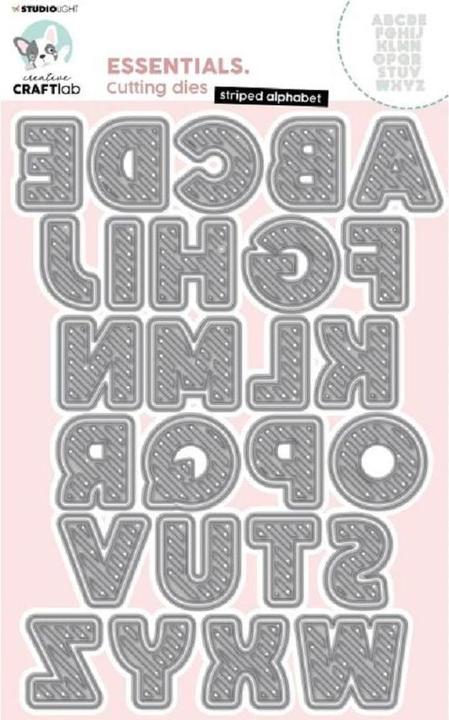Produktbild art by marlene Cutting Dies "Striped Alphabet" Essentials