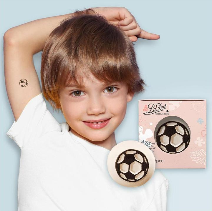 Actual product image Ladot Tattoo Stamp Football Small
