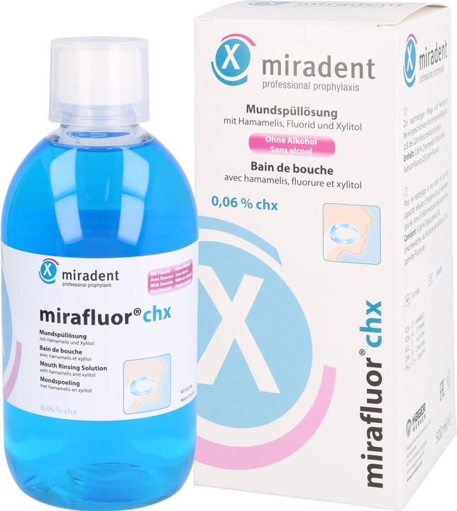 Produktbild Miradent Mirafluor CHX (500 ml, Mundspülung)