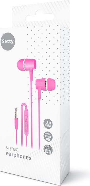 Produktbild Setty Kabelgebundene Kopfhörer SPD-J-26 rosa (Kabelgebunden)