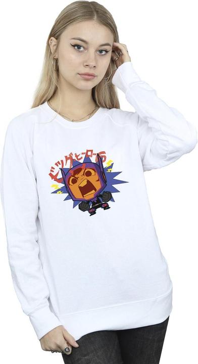 Immagine prodotto Disney Big Hero 6 Baymax Hiro Angry Manga Felpa Donna (L)