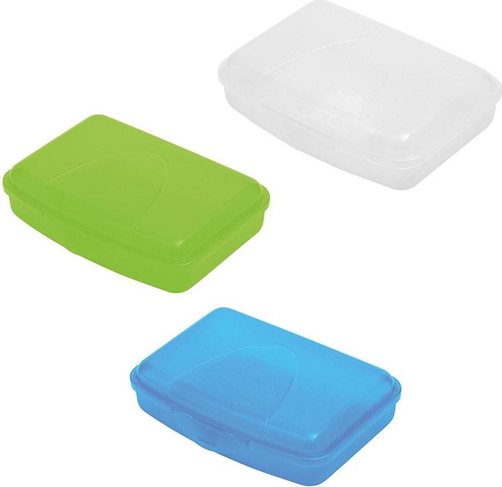 Actual product image Axentia Clip box, 16 x 4 x 11 cm, assorted colours.