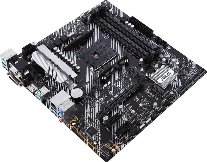 Actual product image ASUS MB PRIME -A/ CSM AM4,DDR4,M2,mATX (AM4, AMD SoC, mATX)