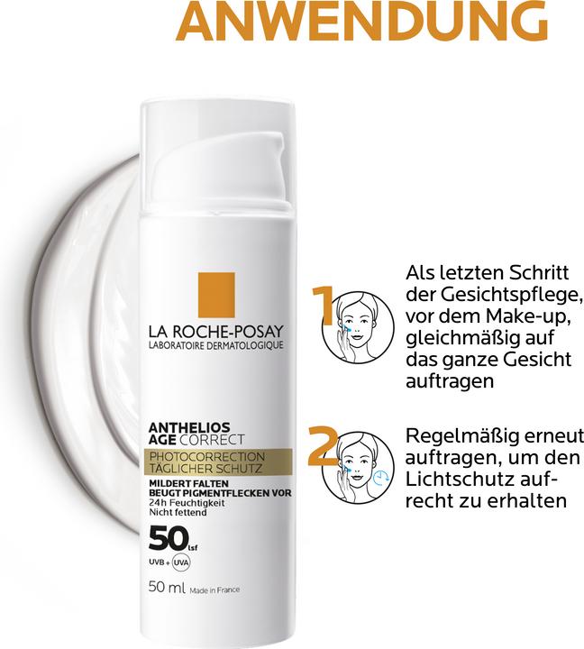 Image du produit La Roche Posay Anthelios Age Correct (Crème solaire visage, SPF 50, 50 ml, 90 g)