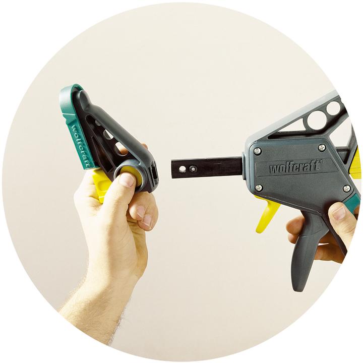 Actual product image wolfcraft Einhandzwinge EHZ „PRO“ 100/700 mm (700 mm)