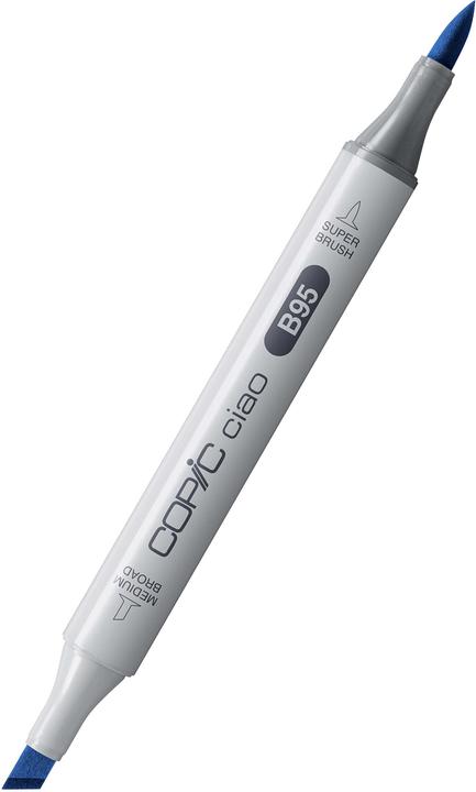Actual product image Copic CIAO - Brand (B-95 Light Grayish Cobalt, W-5 Warm Gray No. 5, E-31 Brick Beige, 6 mm, 3 x)