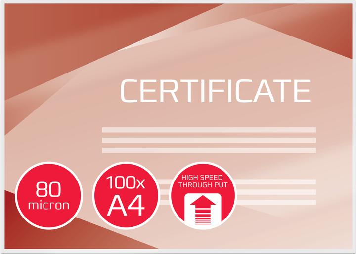 Immagine prodotto GBC Pellicole di laminazione in qualità premium (A4, 100 Pezzo/i, 80 µm)