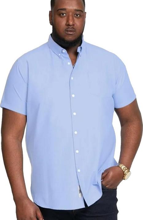 Actual product image DUKE Mens James Oxford Kingsize Short-Sleeved Shirt (7XL)