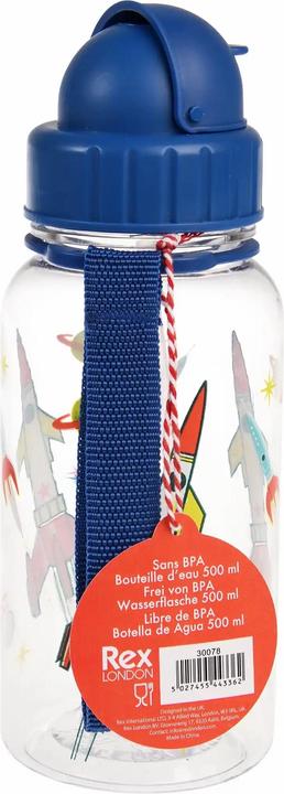 Produktbild Rex London Children's Water Bottle with straw 500 ML - Space Age clear (0.50 l)