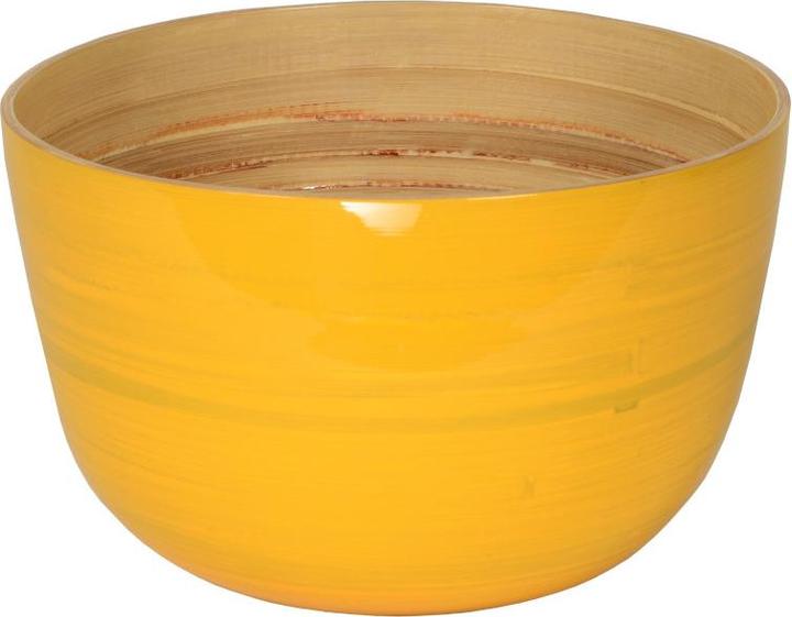 Produktbild Albert L. punkt) Bambus-Schüssel gelb 22 x 14 cm (1 x)