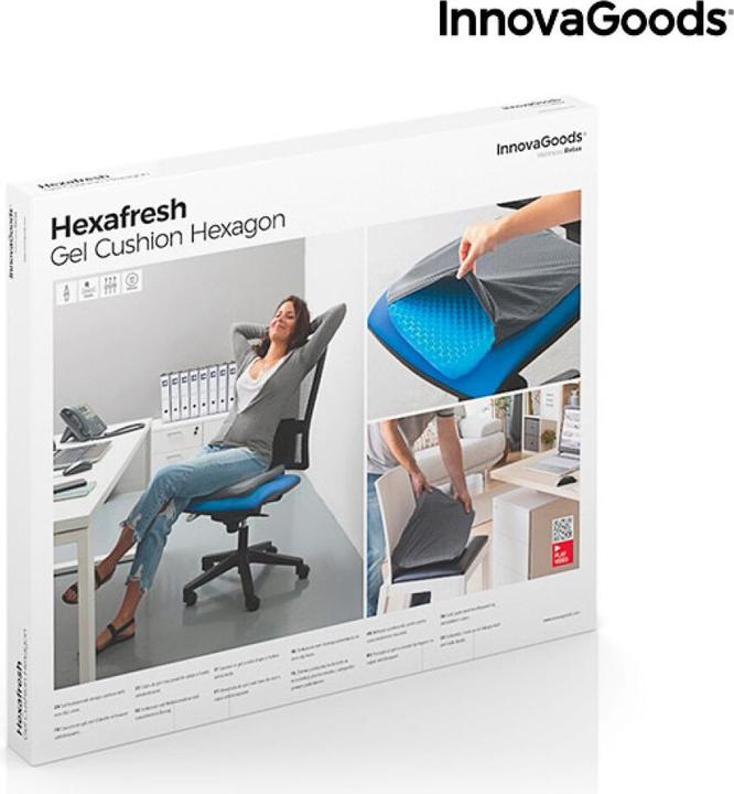 Produktbild InnovaGoods Wabenförmiges Silikongelkissen (37 x 39 x 3 cm)