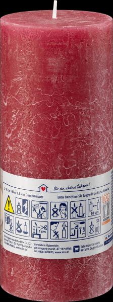 Produktbild dm Profissimo Rustikkerze bordeaux 160/68