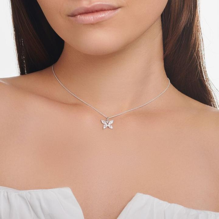 Actual product image Thomas Sabo Chain butterfly white stones (925 silver, 38 - 45 cm)