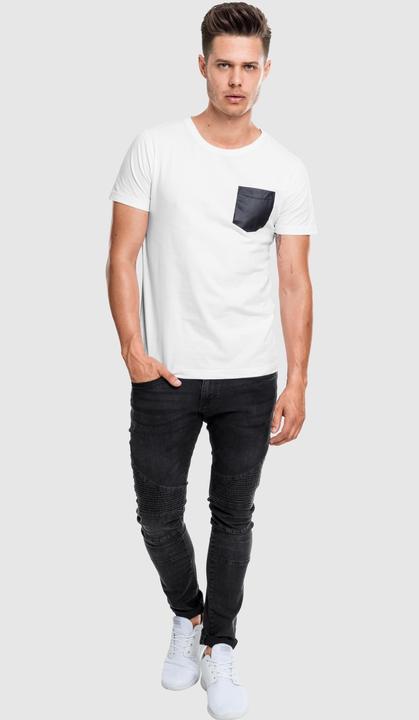 Actual product image Urban Classics Synthetic Leather Pocket Tee (M)