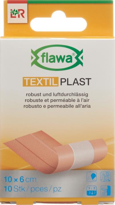 Image du produit Flawa Pansement rapide Textil Plast 6x10cm (20 x)