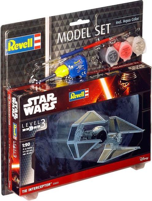 Actual product image Revell MS Star Wars Darth TIE Interceptor