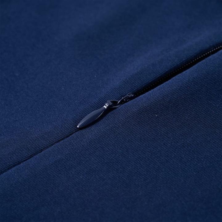 Actual product image VidaXL Children's dress with long sleeves navy blue 128,Material of the (128)