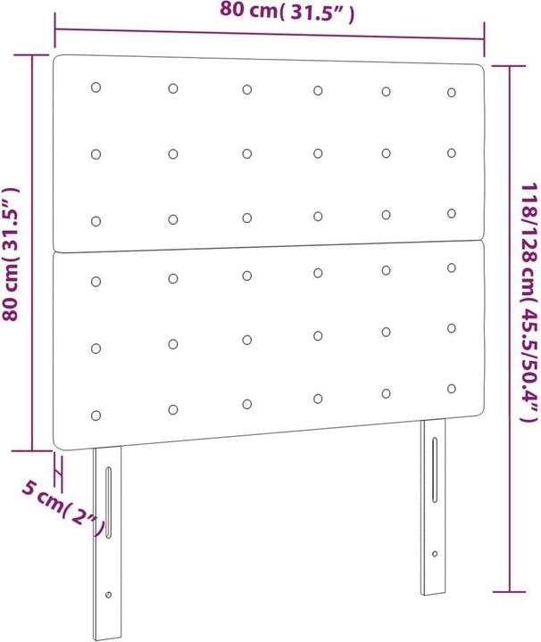 Actual product image VidaXL Kalel (80 x 5 x 128 cm)