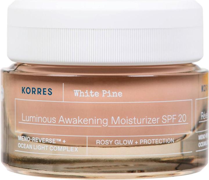 Actual product image Korres White Pine Revitalising Moisturiser for Radiant Skin SPF20 (40 ml, Day cream, SPF 20)
