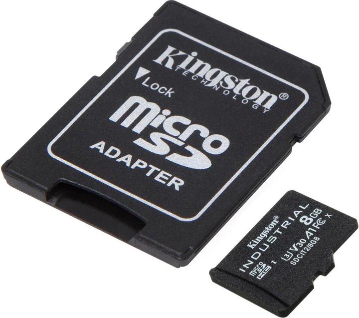 Produktbild Kingston microSDHC Industrial pSLC (8 GB, microSDHC, U3, UHS-I)