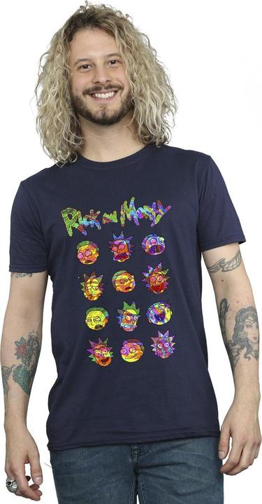 Produktbild Rick And Morty Tie Dye Faces TShirt (XL)