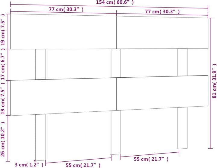 Image du produit VidaXL Lashonda (154 x 3 x 81 cm)
